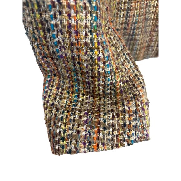 TravelSmith Women's Jacket Size 16 Multicolor Tweed Blazer Coat Business Casual - Picture 4 of 7